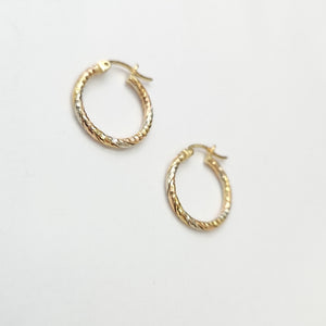 ARRACADAS PAR ORO COMBINADO 14 K 2,40 GRMS (SEMINUEVO)