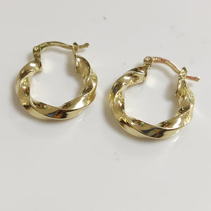 ARETES ARRACADA TORZAL 14K 1.9 GR (NUEVO)