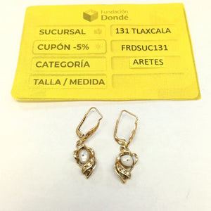 ARETES PAR ORO 10 K 3.4 GRMS (SEMINUEVO)