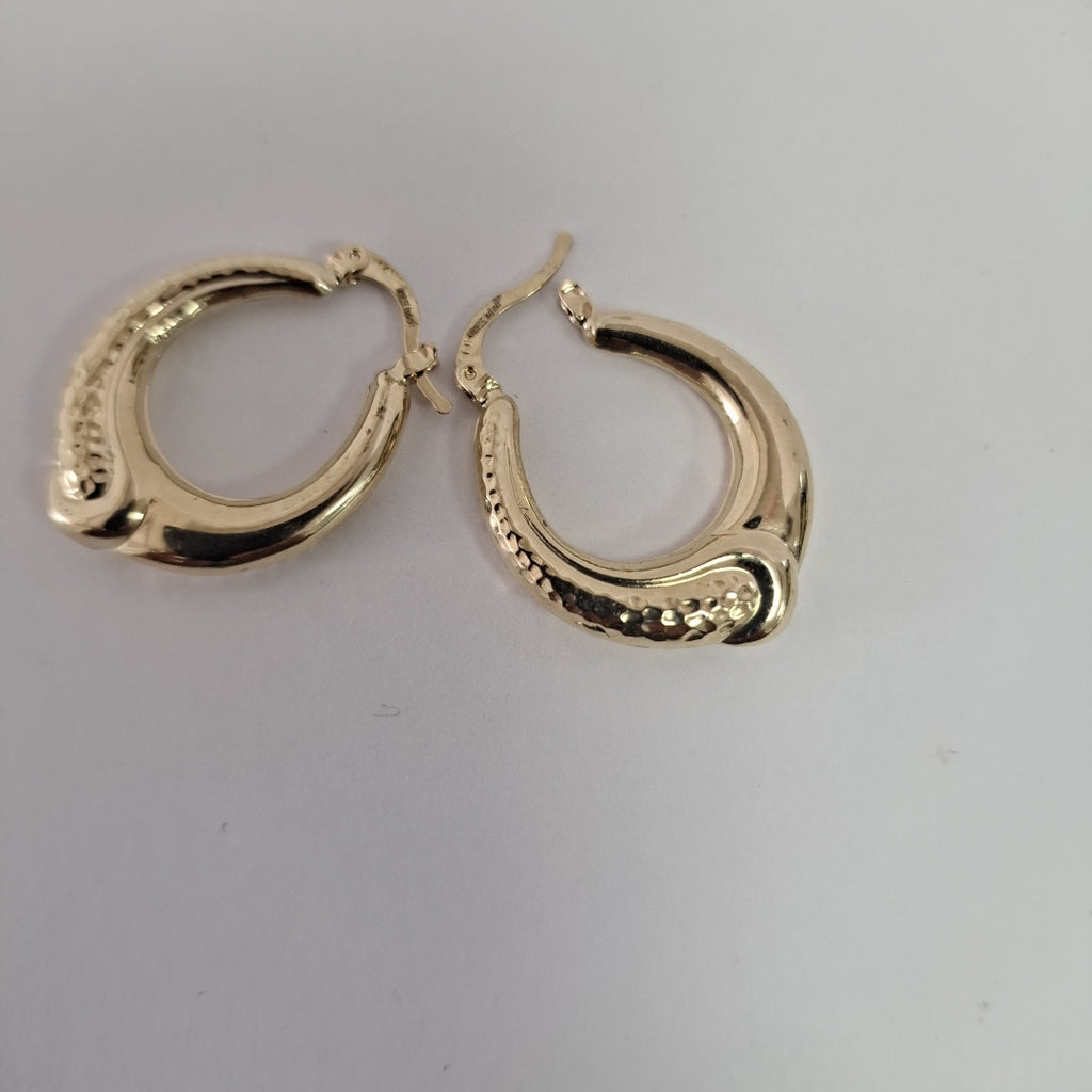 ARETES ARRACADAS ENTRELAZADAS 14K 2.6 GR (NUEVO)