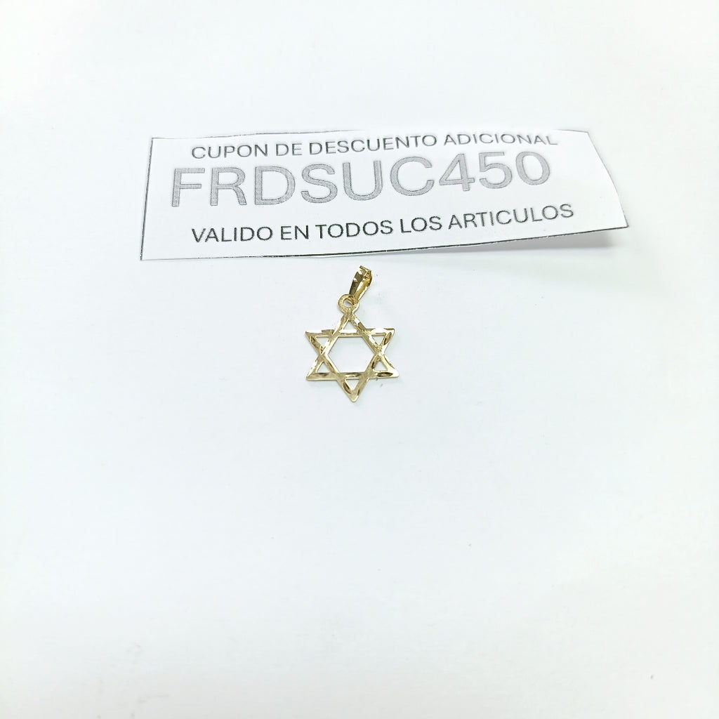 DIJE TEJIDO ESTRELLA DE DAVID 14K 0.5 GR (NUEVO)
