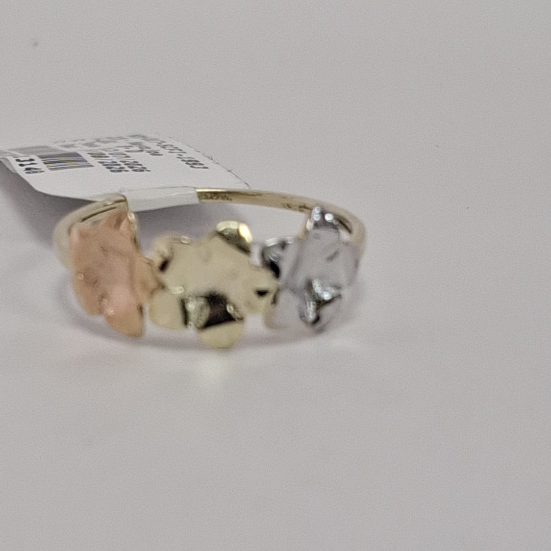 ANILLOS ANILLITO FIG FLORES 10K TALLA 8 1.3 GR (NUEVO)