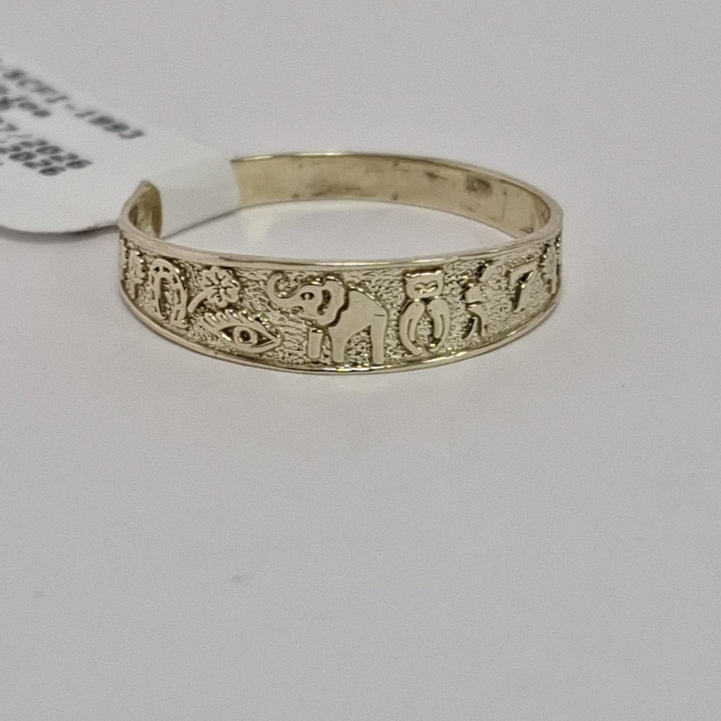 ANILLOS ARGOLLA DE LA SUERTE 10K TALLA 8 1.3 GR (NUEVO)