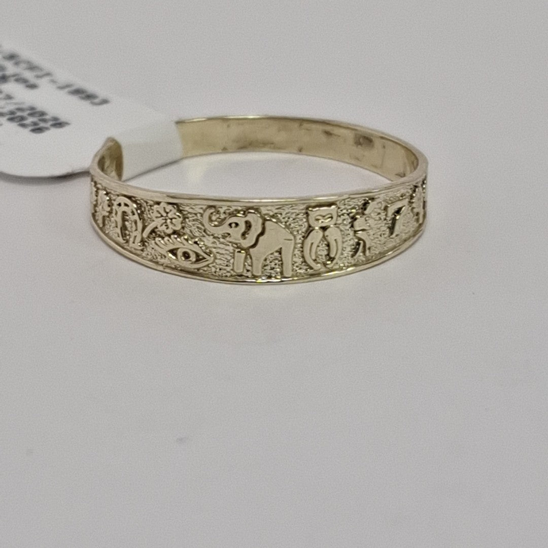 ANILLOS ARGOLLA DE LA SUERTE 10K TALLA 8 1.3 GR (NUEVO)
