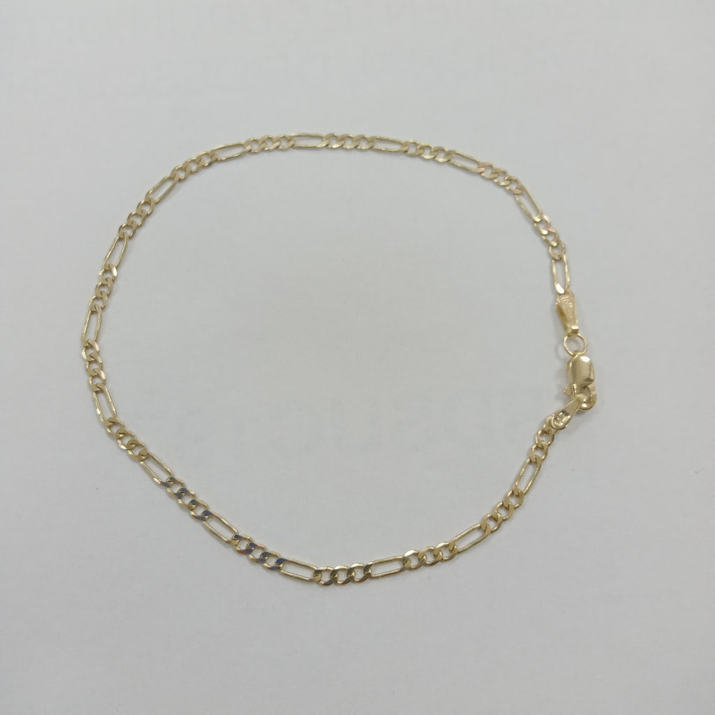 PULSERA TEJIDO 3X1 14K 21 CM 2.3 GR (NUEVO)