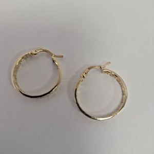 ARETES ARRACADA CON GRECAS 14K 2.1 GR (NUEVO)