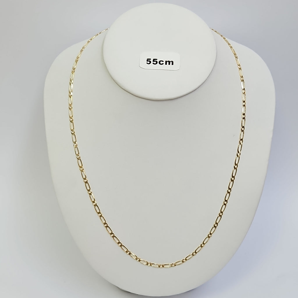 CADENAS 1X1 ORO 14K 55 CM 7.4 GR (NUEVO)