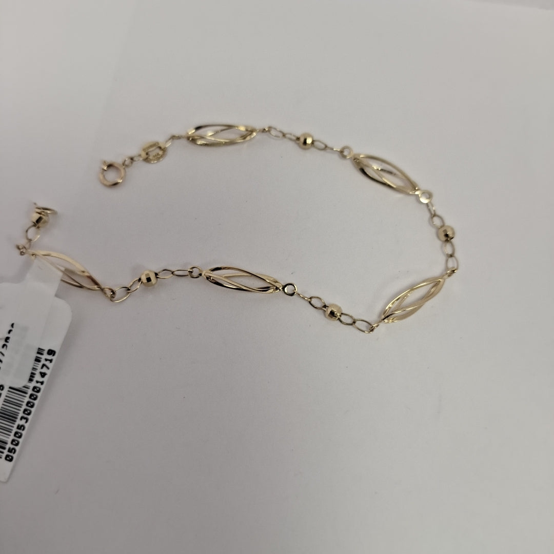 PULSERA ESPECIAL 14K 18 CM 2 GR (NUEVO)