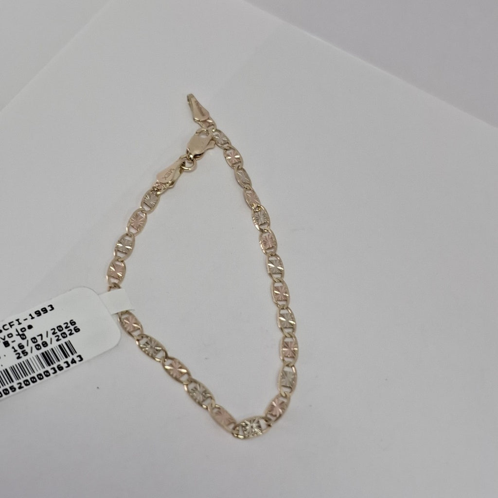 PULSERA GUCHI 14K 18 CM 3 GR (NUEVO)