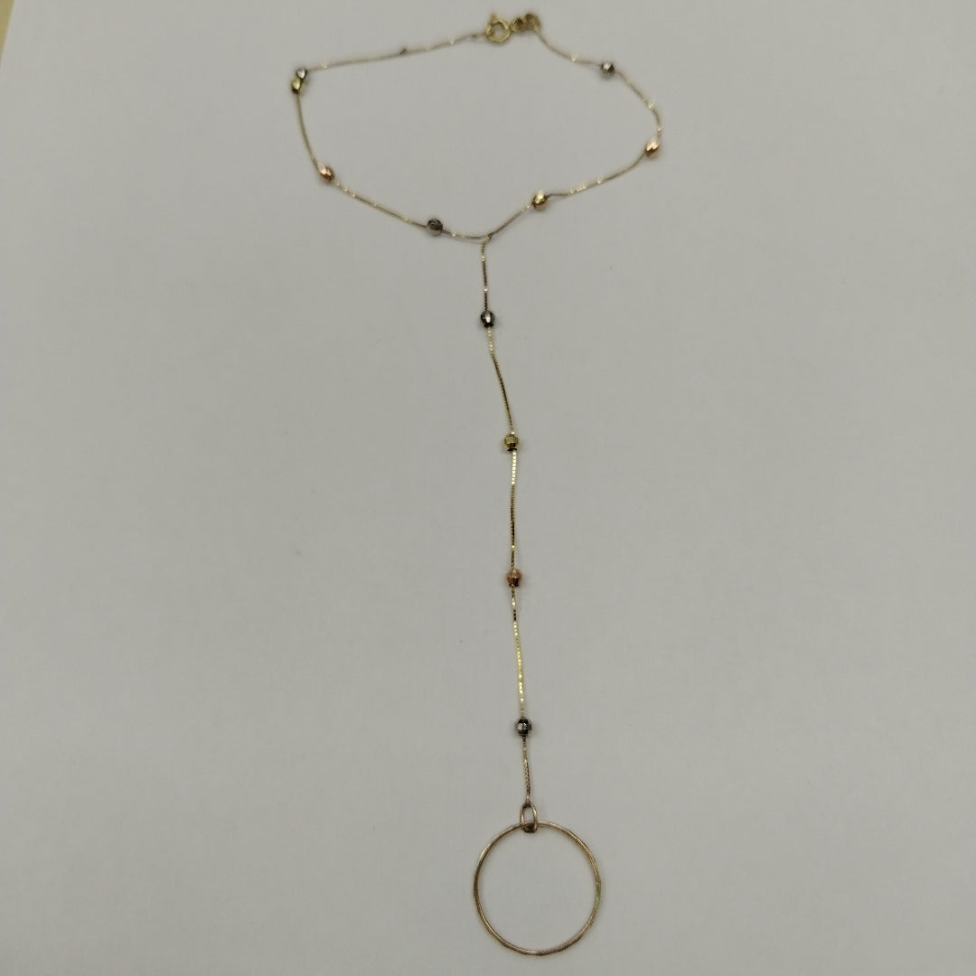 PULSERA ORO, ORO COMBINADO 10 K 1.7 GRMS (SEMINUEVO)