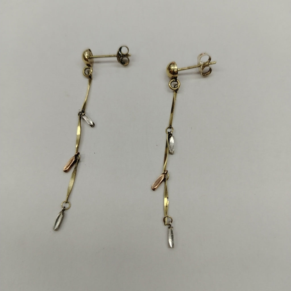BROQUELES PAR ORO, ORO COMBINADO 14 K 1.5 GRMS (SEMINUEVO)