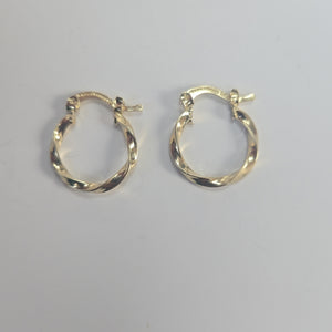 ARETES ARRACADAS TORZAL 14K 1.1 GR (NUEVO)