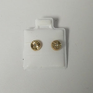 BROQUELES BROQUEL FIG BOTON C CIRCONIA 14K 0.2916 GR (NUEVO)