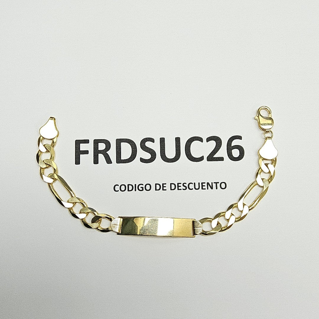 PULSERA ESCLAVA 3X1 14K 21 CM 28.6 GR (NUEVO)
