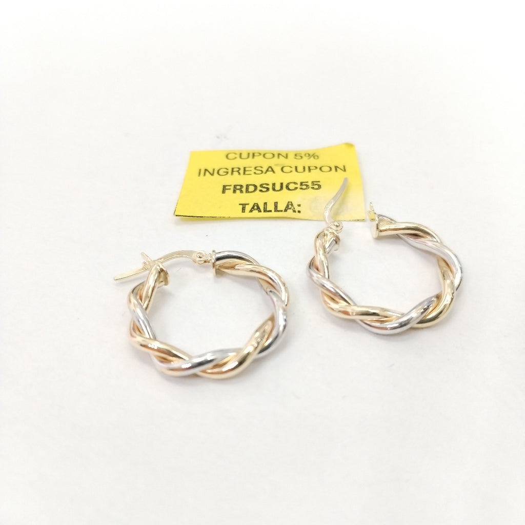 ARRACADAS PAR ORO 14 K 2,20 GRMS (SEMINUEVO)