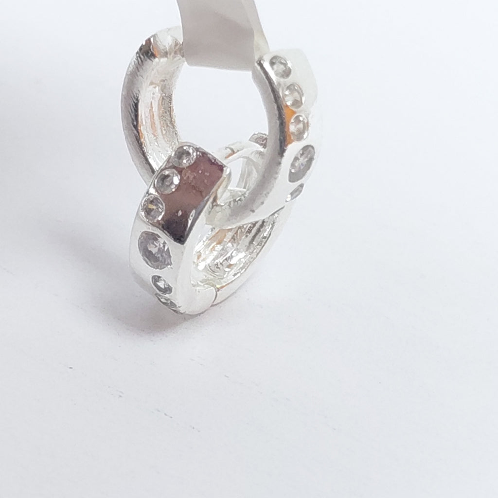 ARRACADAS C/CIRCONIAS PLATA .925 2.4 GR (NUEVO)
