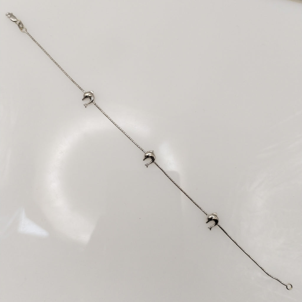 PULSERA ORO BLANCO 14 K 1,90 GRMS (SEMINUEVO)