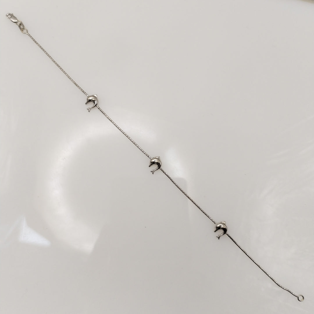 PULSERA ORO BLANCO 14 K 1,90 GRMS (SEMINUEVO)
