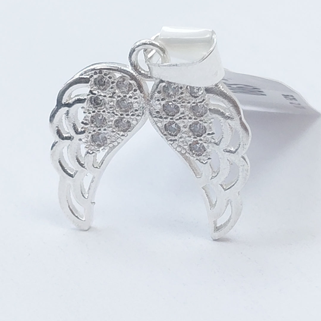 DIJE ALAS C/CIRCONIAS PLATA .925 2.3 GR (NUEVO)
