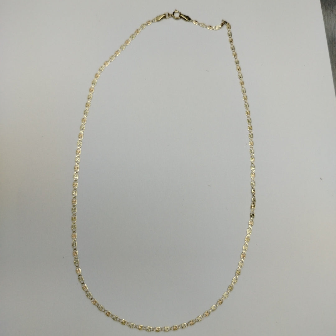 CADENAS TEJIDO GUCHI ORO 10K 45 CM 2.3 GR (NUEVO)