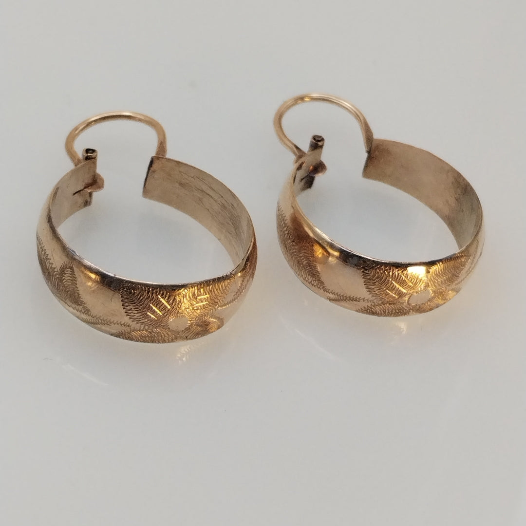 ARETES PAR ORO 8 K 3.1 GRMS (SEMINUEVO)