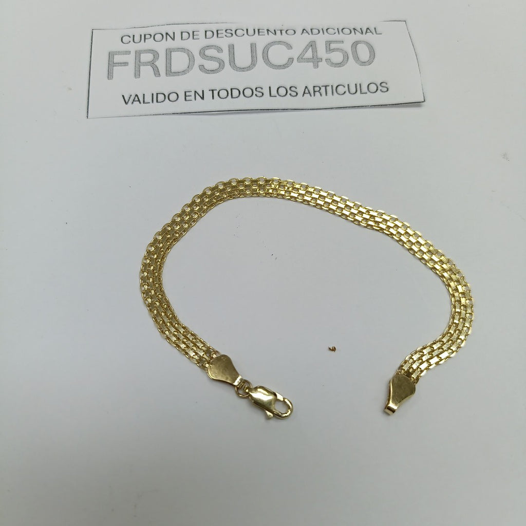 PULSERA ESPECIAL 14K 18 CM 4.4 GR (NUEVO)