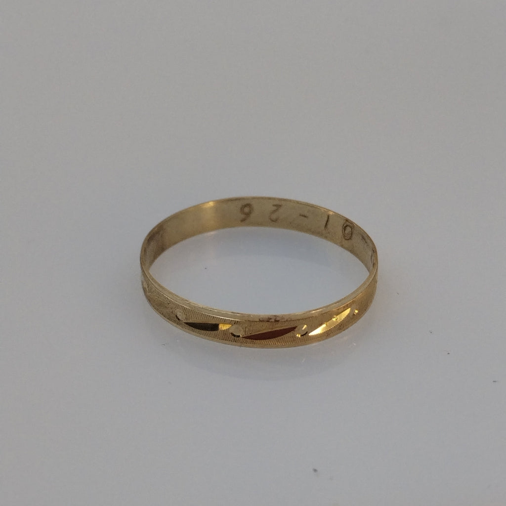 ARGOLLA ORO 10 K 1.2 GRMS (SEMINUEVO)