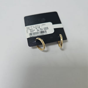 ARETES HUGGIES LISAS 14K 1.5 GR (NUEVO)