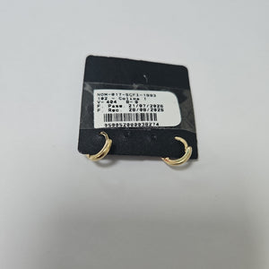 ARETES HUGGIE 14K 1.3 GR (NUEVO)