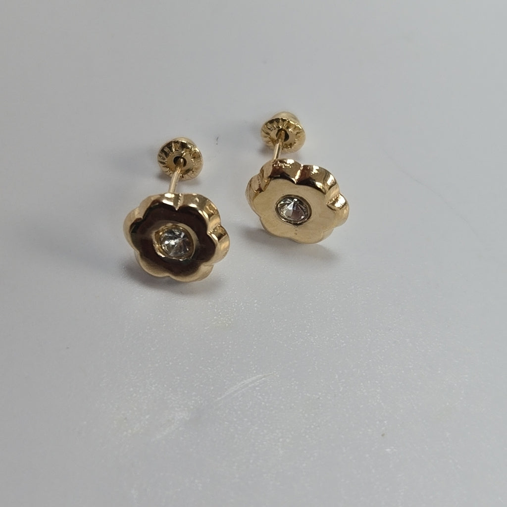 BROQUELES BROQUEL FIG FLOR C CIRCONIA 14K 0.2581 GR (NUEVO)