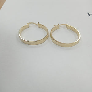 ARETES TEJIDO ARRACADAS CON NUMEROS ROMANOS 14K 2.8 GR (NUEVO)
