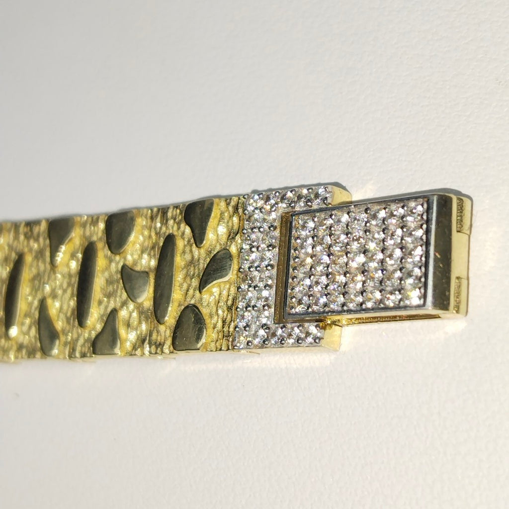 PULSERAS CABALLERO ORO 10K 13.7 (NUEVO)