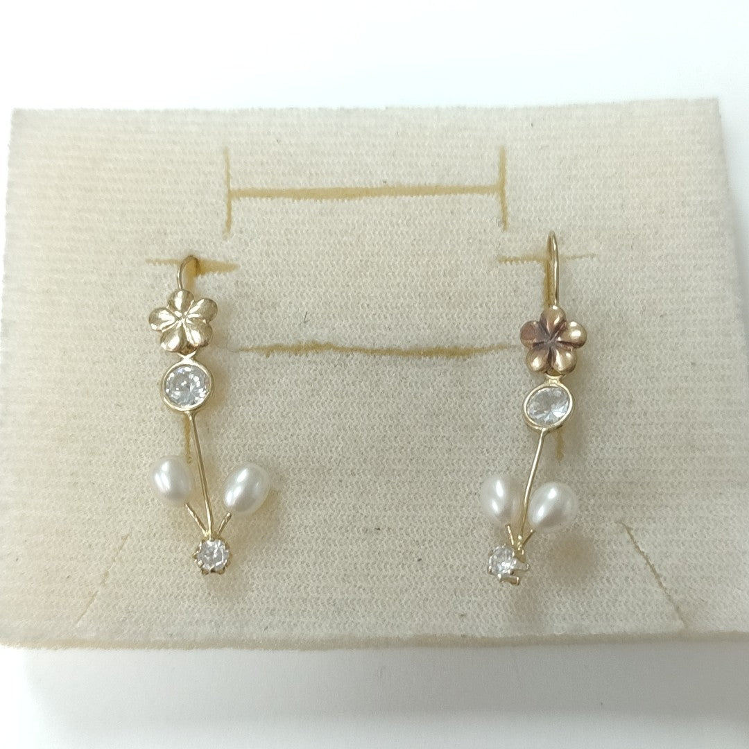 ARETES PAR ORO 10 K 1.8 GRMS (SEMINUEVO)
