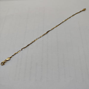 PULSERA ORO COMBINADO 14 K 1.6 GRMS (SEMINUEVO)