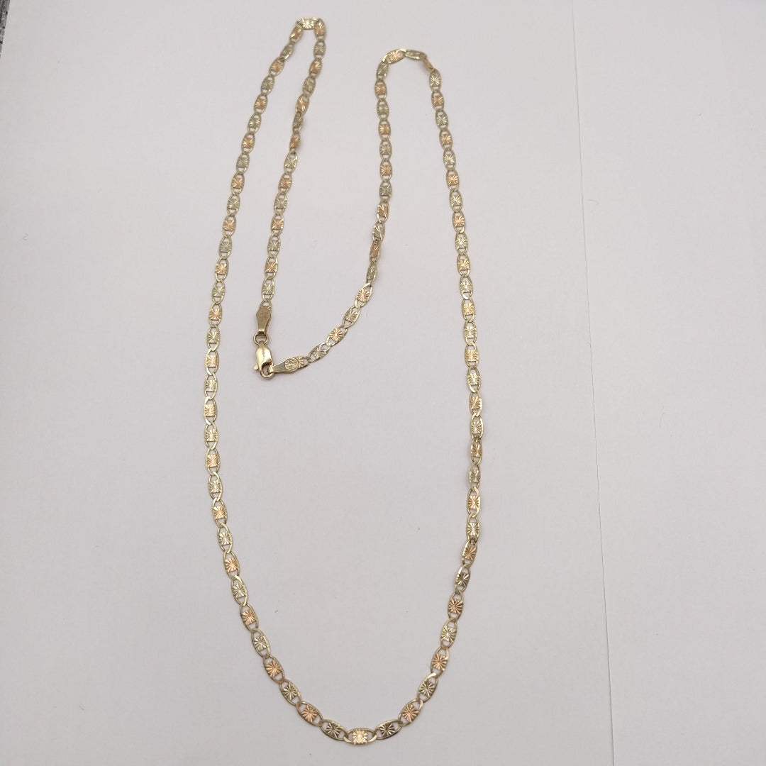 CADENA ORO, ORO COMBINADO 10 K 7 GRMS (SEMINUEVO)