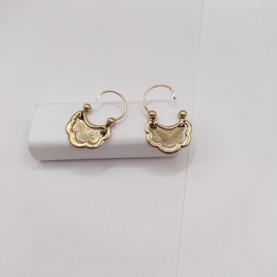 ARRACADAS PAR ORO 8 K 3.7 GRMS (SEMINUEVO)