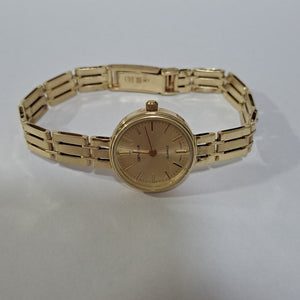 RELOJ CAJA Y PULSO ORO ORO 14 K 24.6 GRMS (SEMINUEVO)