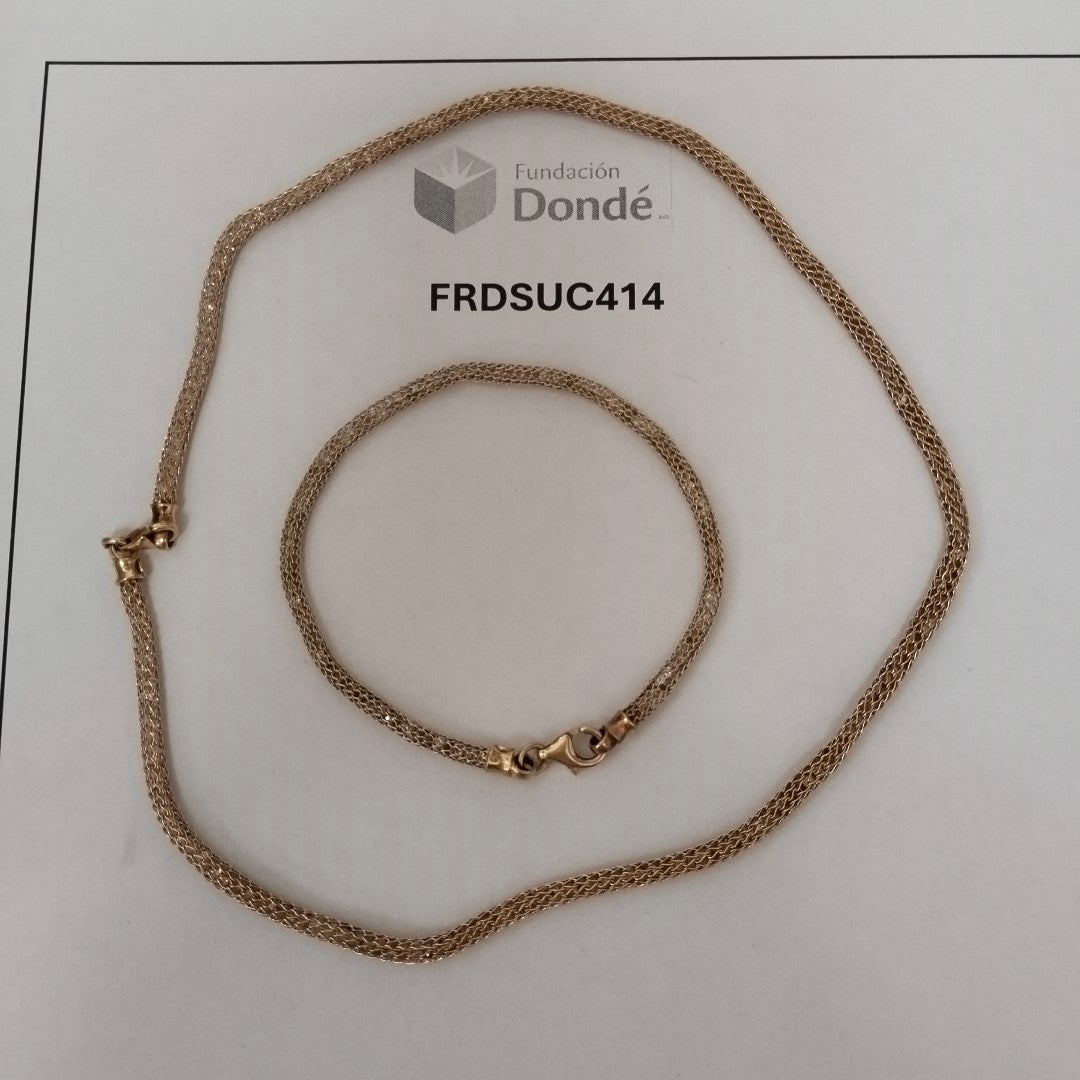 CADENA, PULSERA ORO 14 K 18.7 GRMS (SEMINUEVO)