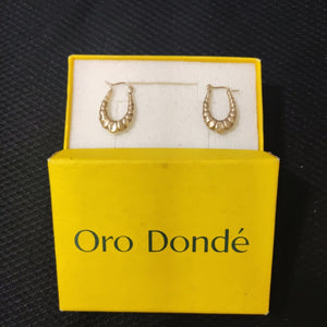 ARRACADAS PAR ORO 10 K 1.2 GRMS (SEMINUEVO)
