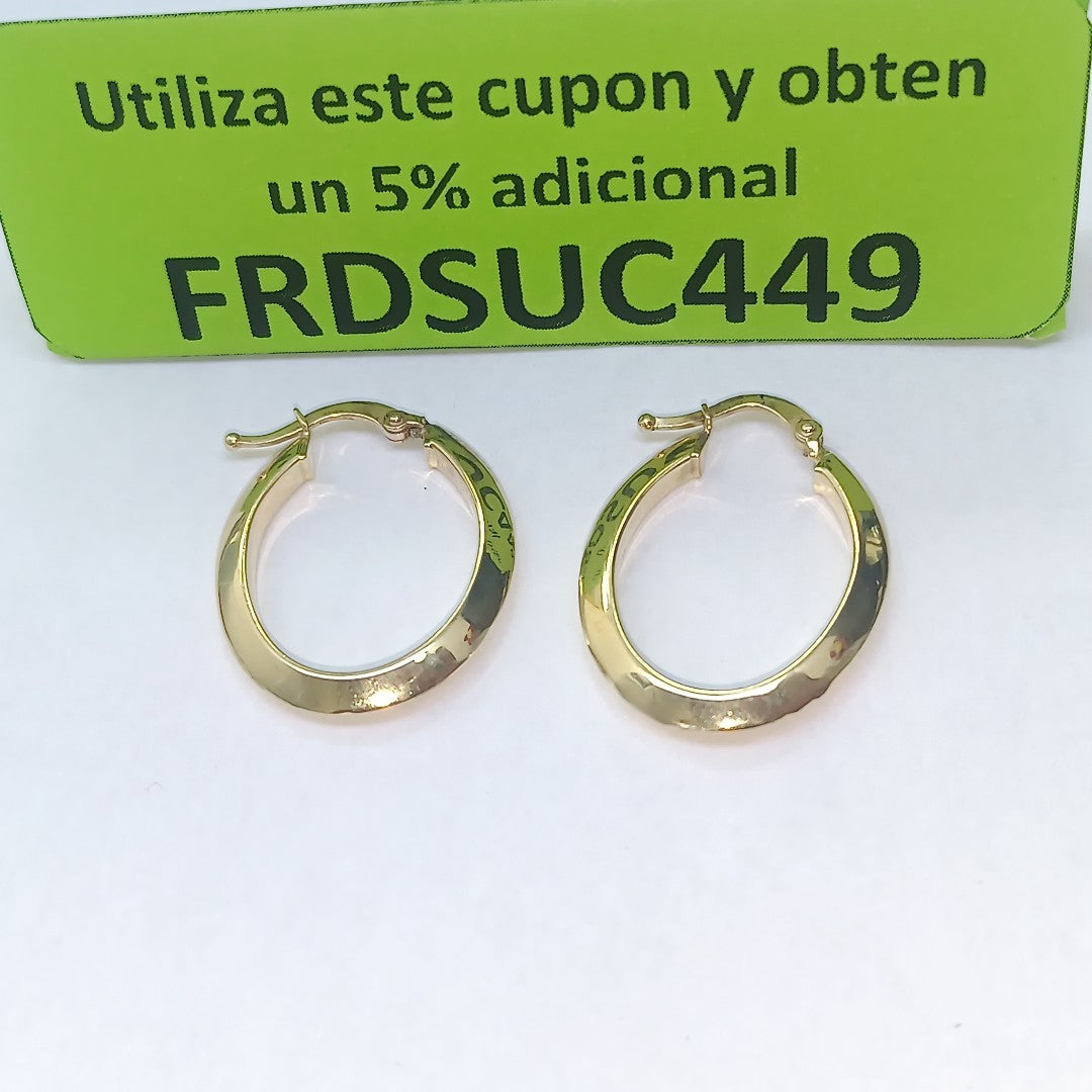 ARRACADAS PAR ORO 14 K 2.2 GRMS (SEMINUEVO)