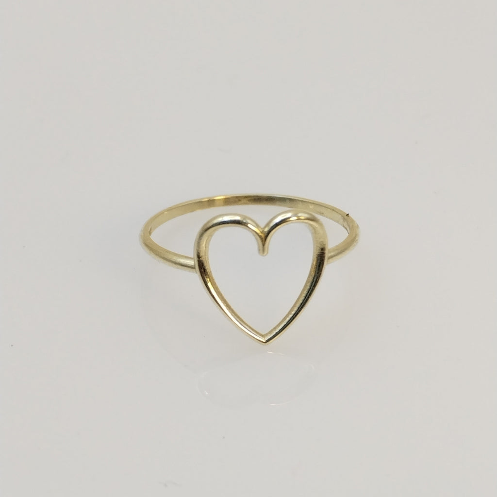 ANILLOS ANILLITO FIG CORAZON 10K TALLA 7 0.8 GR (NUEVO)