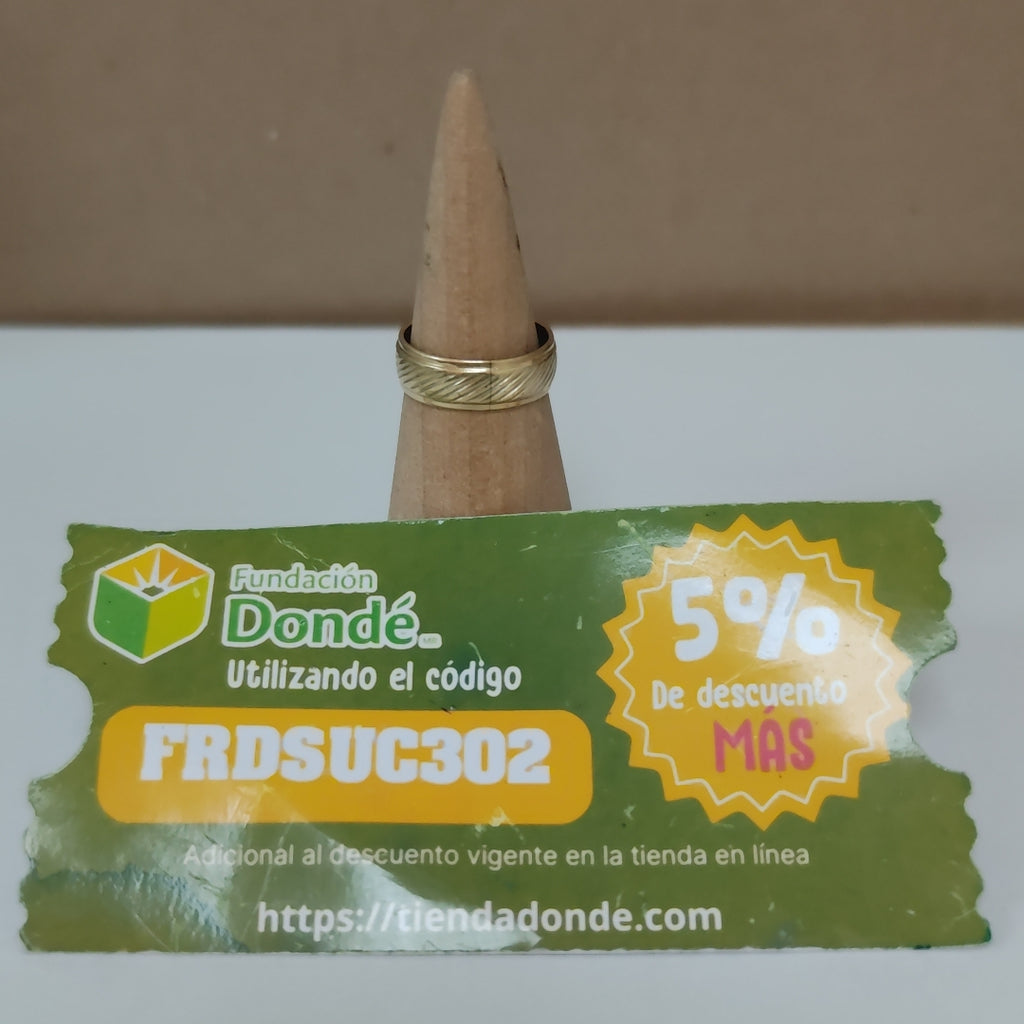 ARGOLLA ORO 14 K 2.6 GRMS (SEMINUEVO)