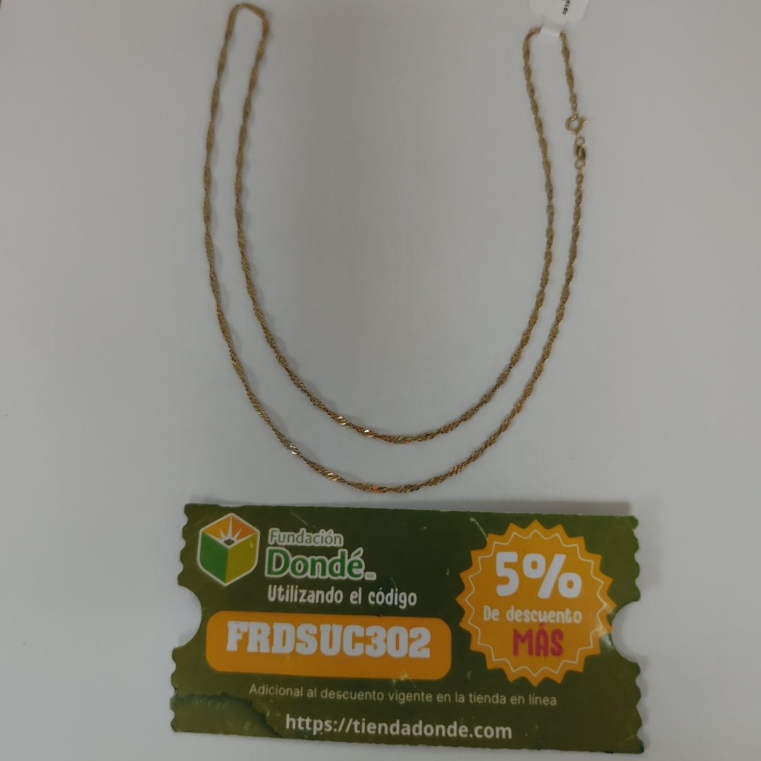CADENA ORO 14 K 2,30 GRMS (SEMINUEVO)