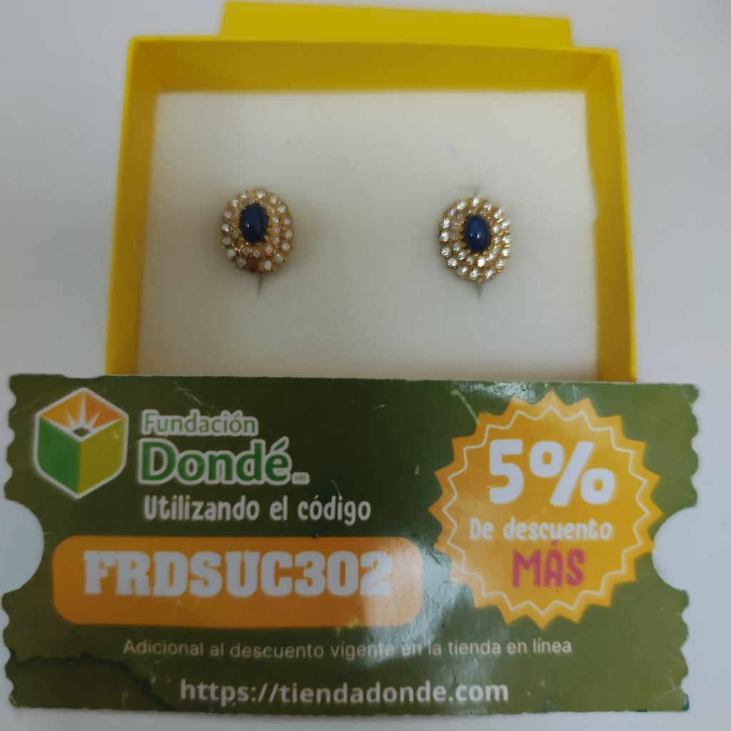ARETES PAR ORO 10 K 4.7 GRMS (SEMINUEVO)