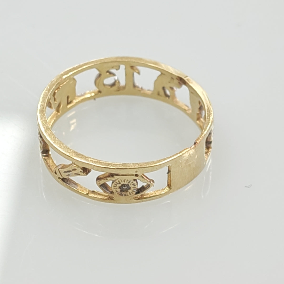 ARGOLLA DE LA SUERTE ORO 14 K 2,30 GRMS (SEMINUEVO)