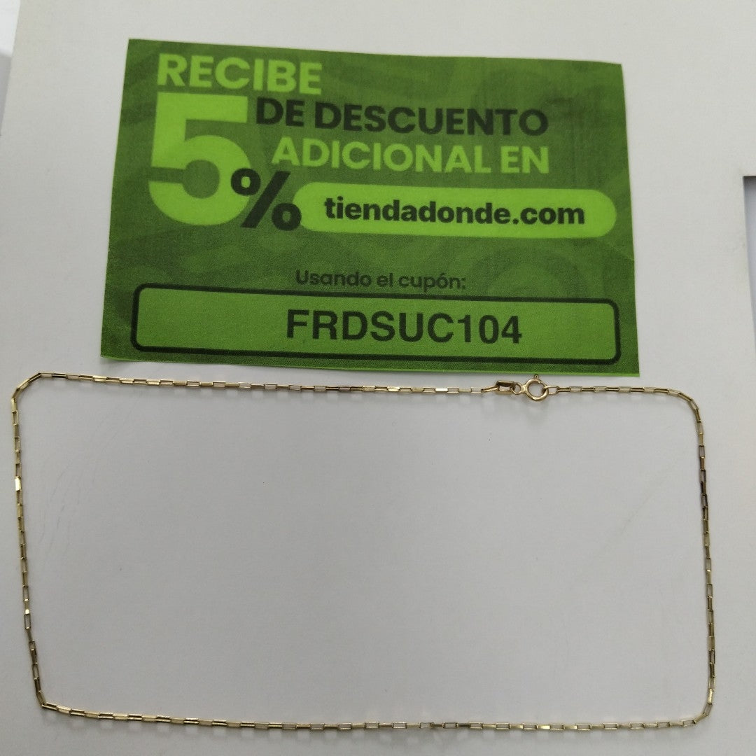 CADENA ORO 14 K 2,00 GRMS (SEMINUEVO)