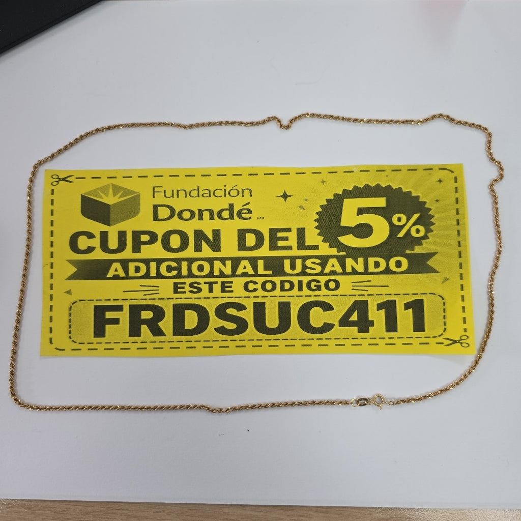 CADENA ORO 14 K 3,00 GRMS (SEMINUEVO)