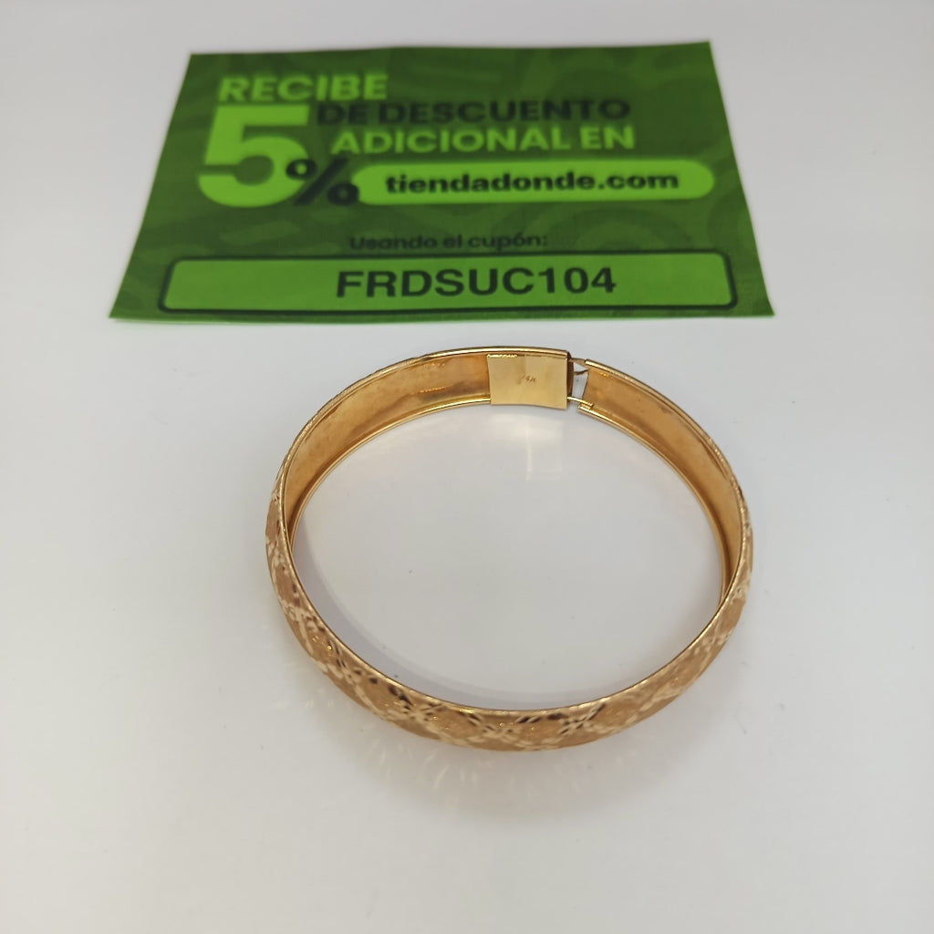 PULSERA RIGIDA ORO 14 K 8,30 GRMS (SEMINUEVO)