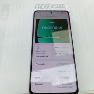 CELULAR REALME 14T 5G RMX5078 (2024) 256 GB 8 GB RAM (SEMINUEVO)