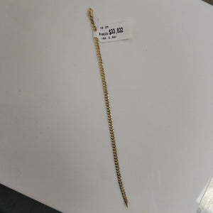 PULSERA BARBADA 14K 18 CM 3.3 GR (NUEVO)